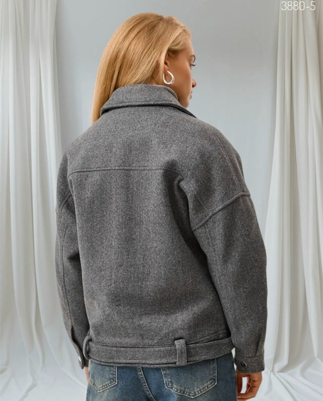 куртка из пальтовой ткани серая,куртка из пальтовой ткани,куртка косуха,куртка из пальтовой ткани fly,куртка из пальтовой ткани серая fly-style