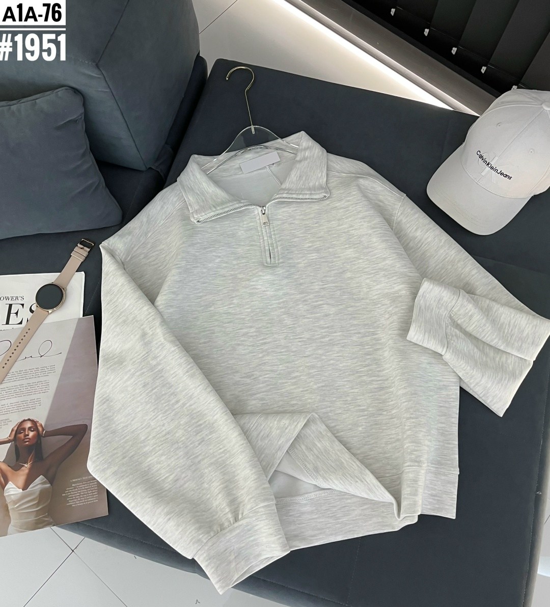 женская кофта,свитшот женская,свитшот на замке,свитшот с воротником на молнии кориченвый uqlo,кофта на замке