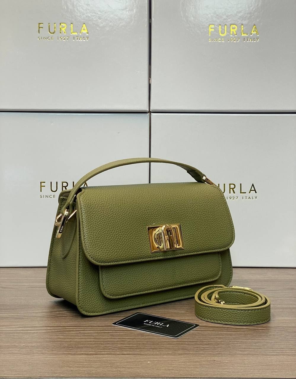 сумка женская furla,сумка furla,сумка фурла,furla маленькая сумка через плечо 1927, зеленый,сумка furla 1927