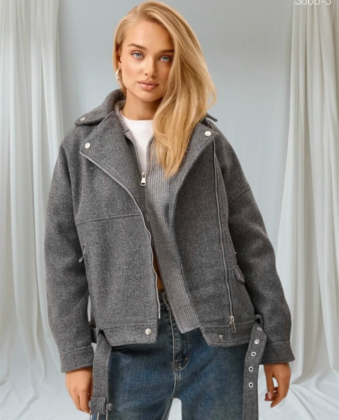 куртка из пальтовой ткани серая,куртка из пальтовой ткани,куртка косуха,куртка из пальтовой ткани fly,куртка из пальтовой ткани серая fly-style