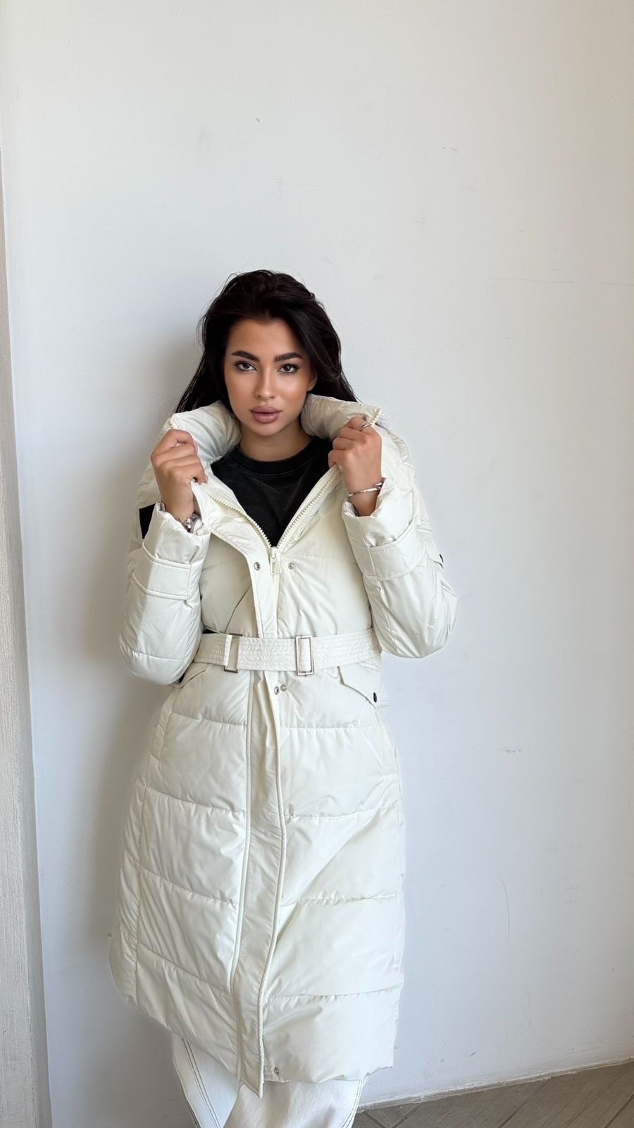 пуховик пальто женское,пальто утепленное молодежное зимнее женское светло-бежевого цвета,белый длинный пуховик,пуховик,пуховик женский