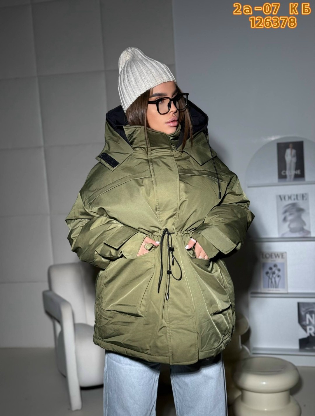 куртка с капюшоном 9106-1 оливка dim,модная зимняя короткая женская куртка-пуховик с капюшоном,модная зимняя короткая женская куртка-пуховик,короткая зимняя куртка-пуховик для женщин,пуховики оверсайз