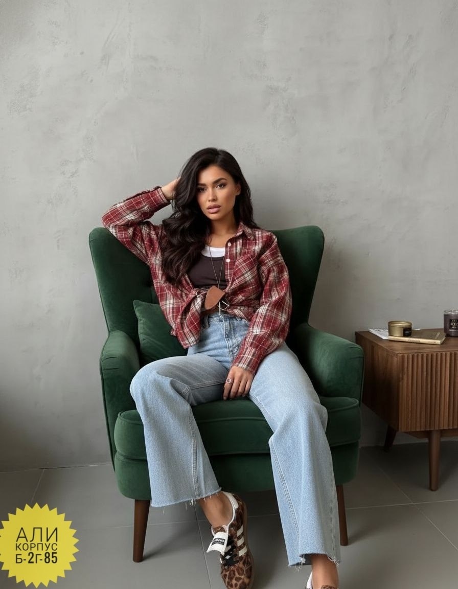 рубашка в клетку от miu miu,рубашка в клетку женская,рубашка в клетку женская оверсайз,рубашка в клетку оверсайз на кнопках,рубашка в клетку