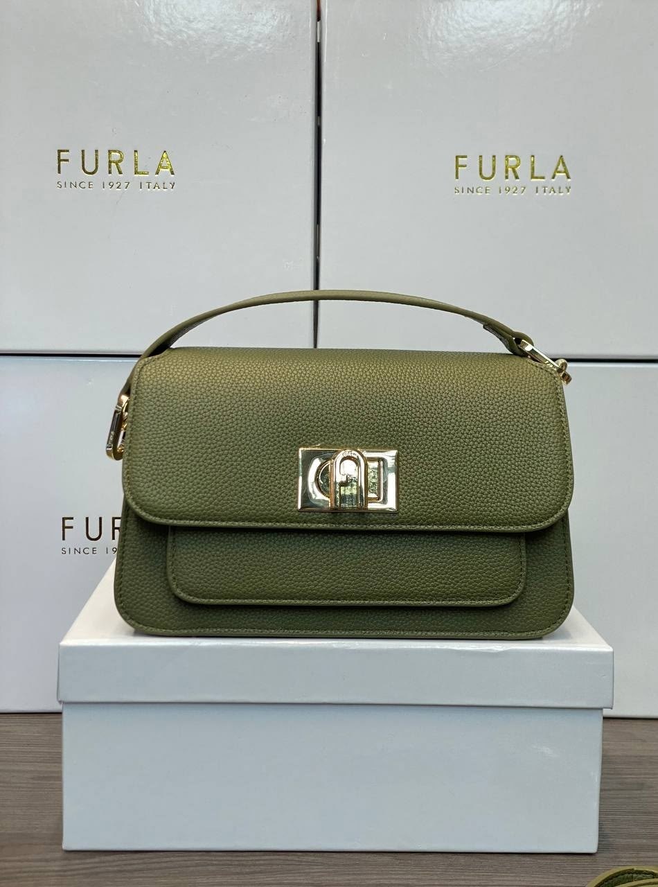 сумка женская furla,сумка furla,сумка фурла,furla маленькая сумка через плечо 1927, зеленый,сумка furla 1927