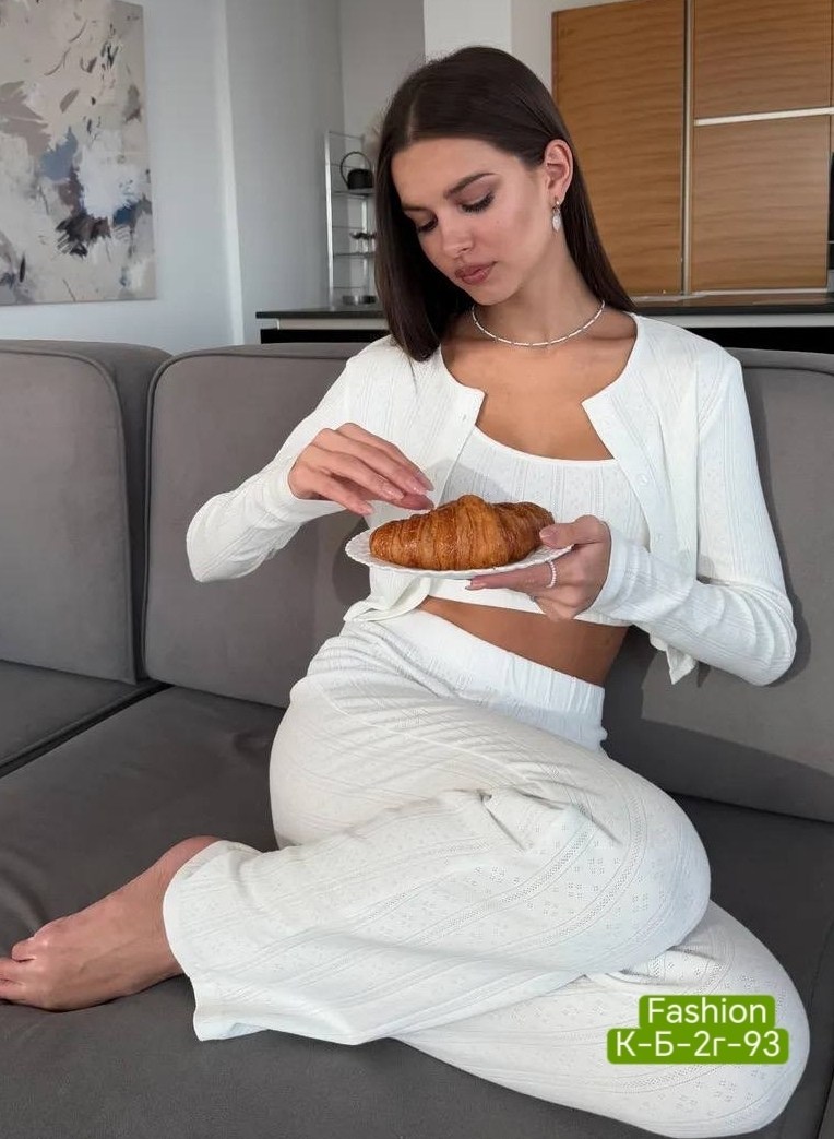 женский костюм,домашняя пижама со штанами из хлопка rooboo,женские пижамы,костюм женский лапша,костюм двойка женская