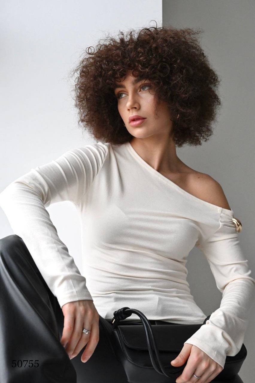 женский лонгслив,кофта офисная,лонгслив облегающий с драпировкой on style,блузка женская,джемпер