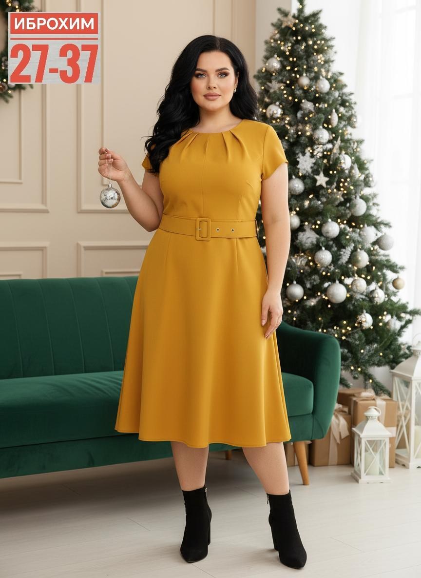 платье женская,платье для женщин,платье белтрикотаж 6867 горчица,платье для полных,платье