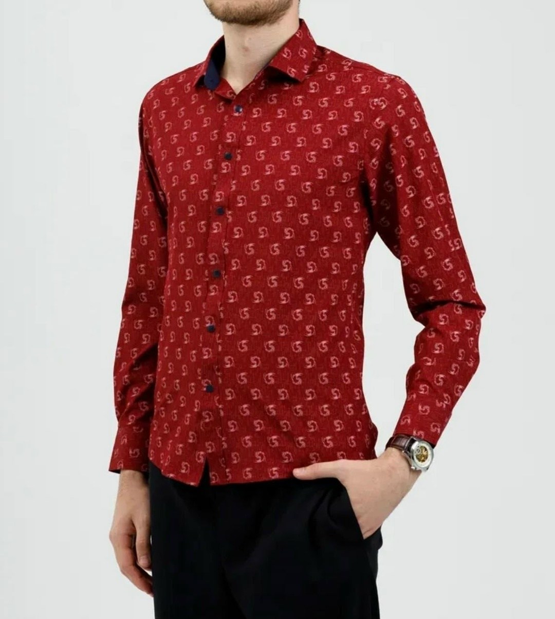 бордовая рубашка,красная рубашка,рубашка мужская,рубашка базовая,красная мужская рубашка