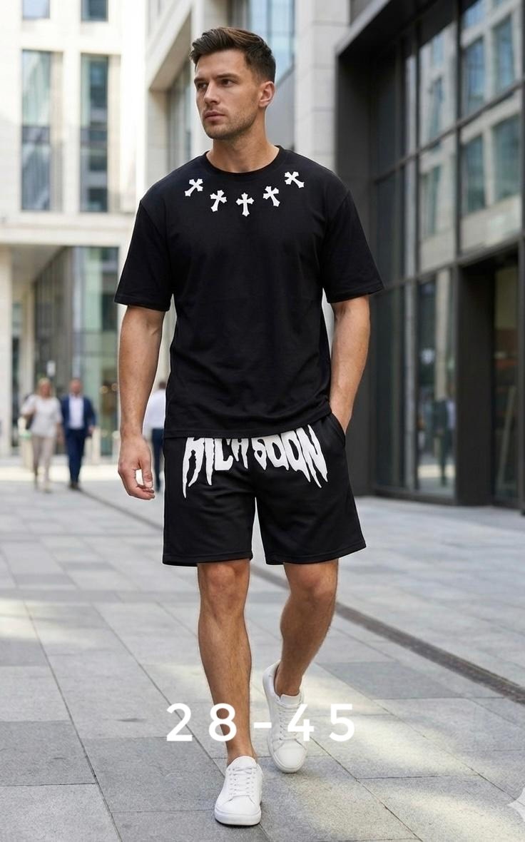 мужская мода,футболки мужские,футболка и шорты,мужской спортивный костюм с шортами и футболкой,мода мужская