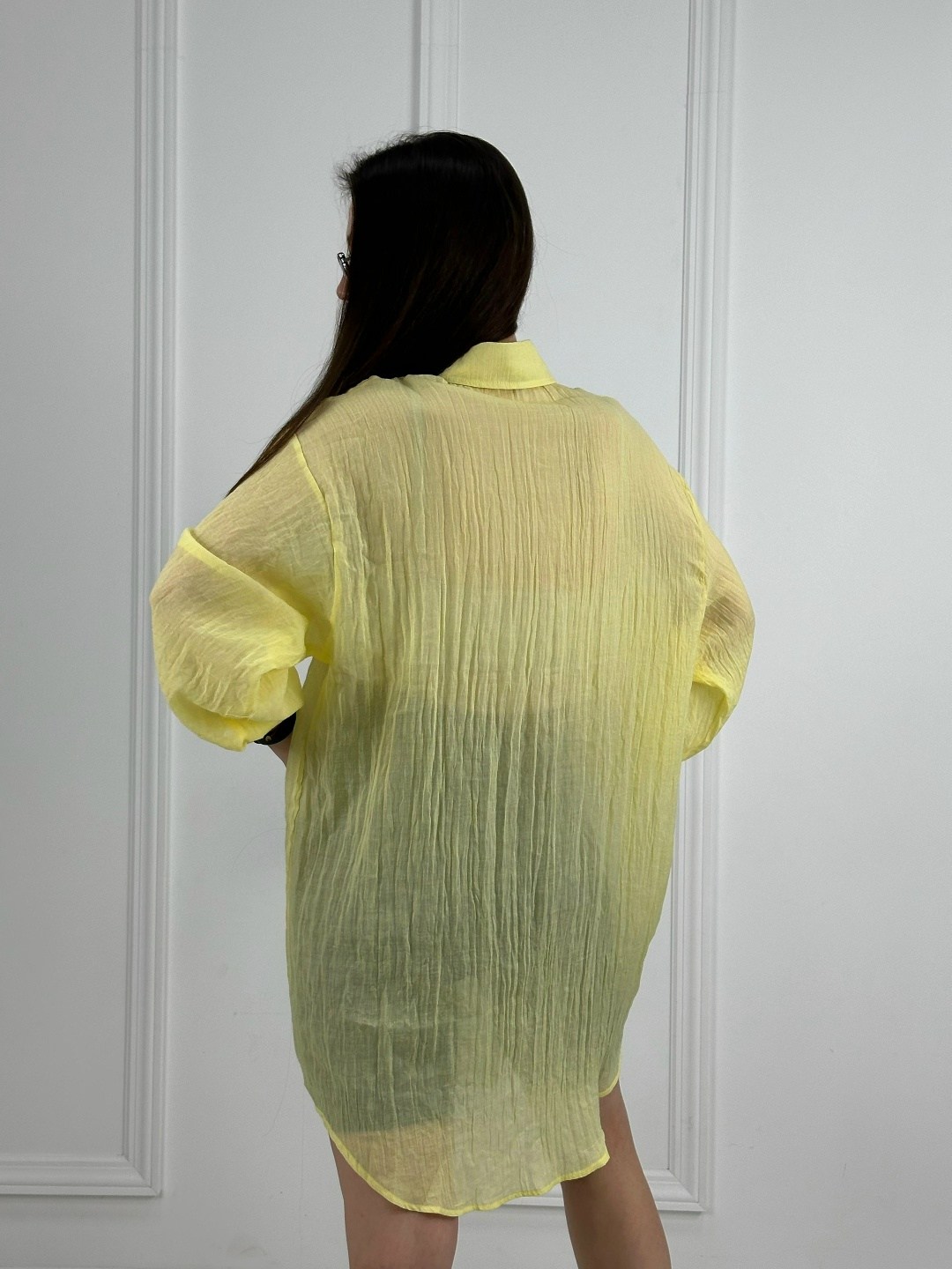 блузка желтая,удлиненная блуза,рубашка блузка,блузка anelli 172 лимон,рубашка женская