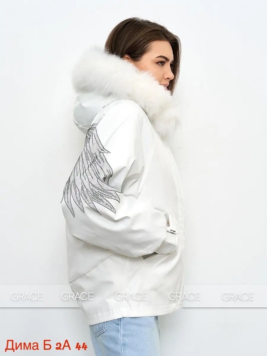 куртка с крыльями,куртка с крыльями из страз,куртка монклер с мехом белая,куртка с крыльями на спине женская,куртка крылья стразы