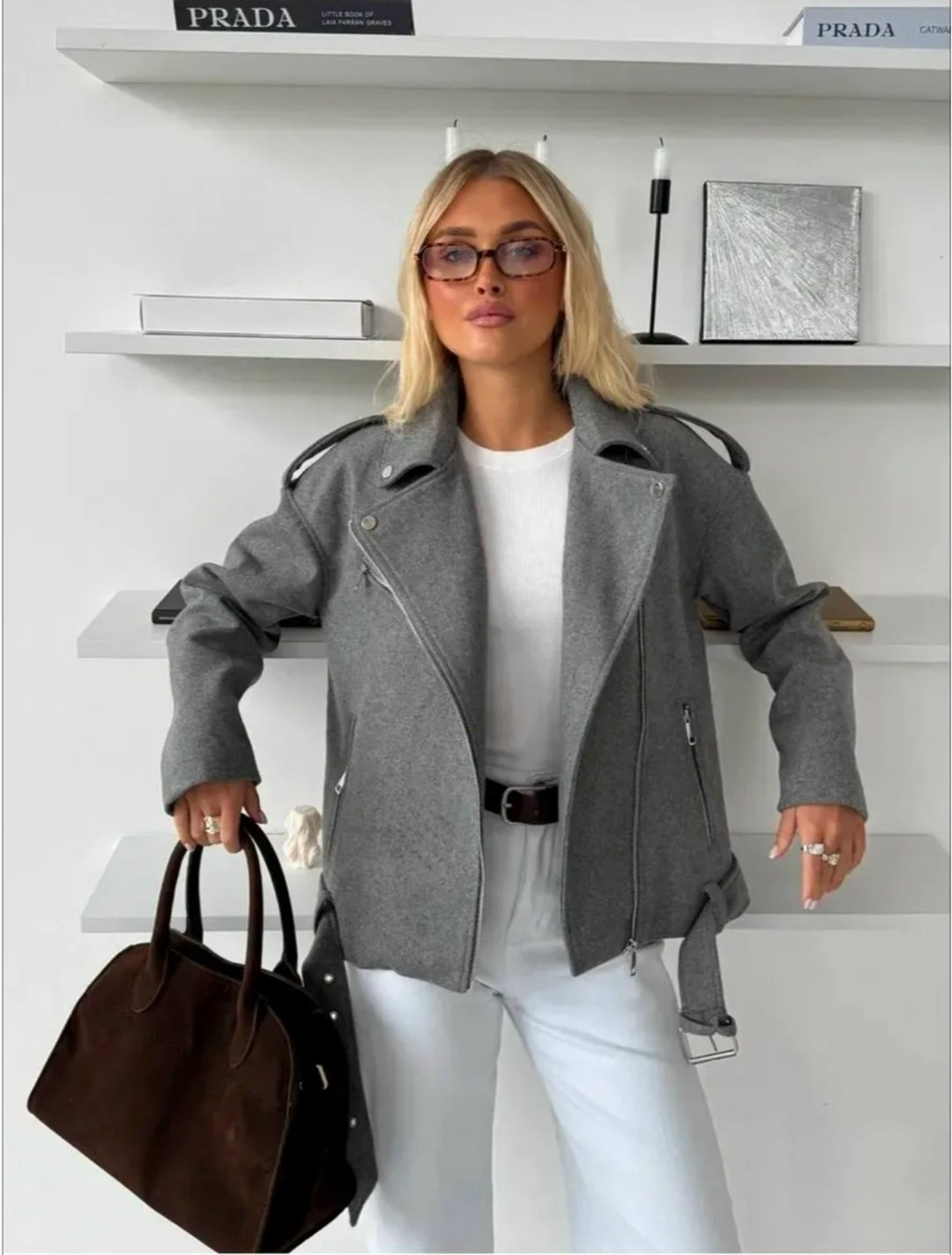 косуха куртка,косуха утепленная куртка демисезонная шерстяная missis mariyam 313501157,косуха оверсайз,серая косуха,куртка косуха оверсайз