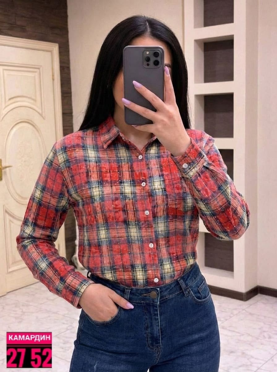 рубашка в клетку женская,клетчатая рубашка женская теплая,рубашка женская,повседневная рубашка,рубашка в клетку