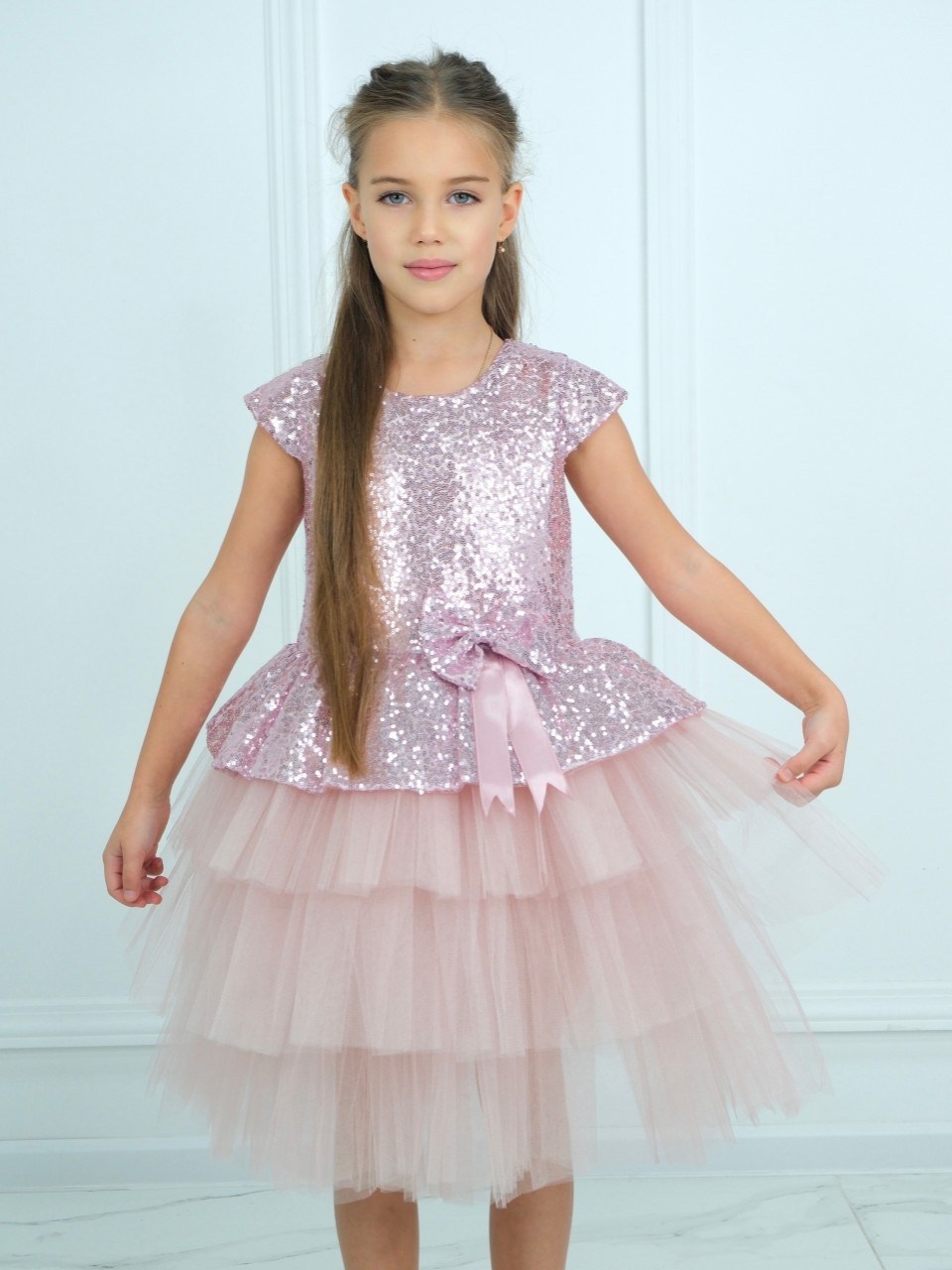 платье для девочки,платье для принцессы,платье детское,платье розовое,платье для девочки пышное