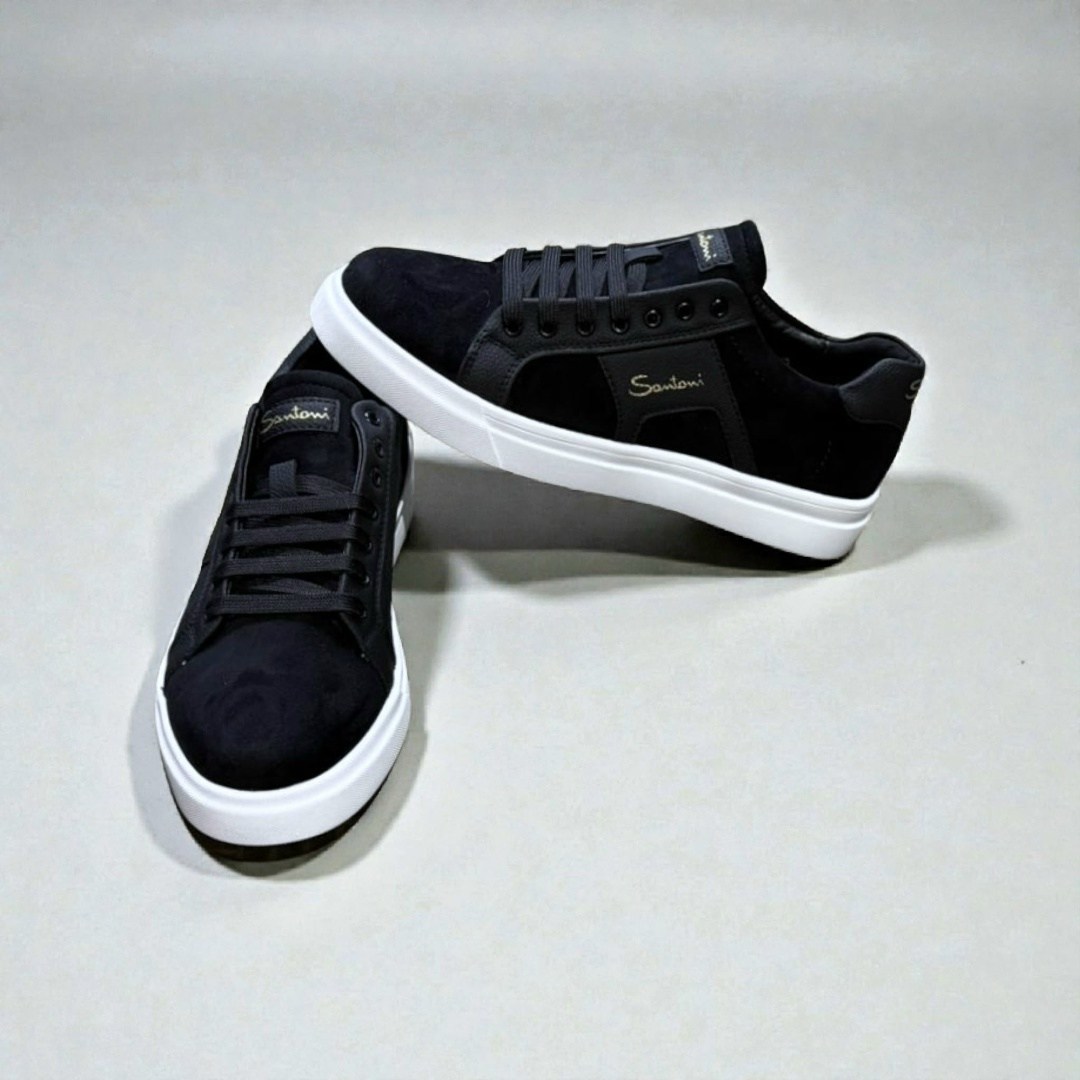 кеды мужские santoni,мужские кеды,,кроссовки для мужчин замш,кеды мужские кожаные santoni черные premium