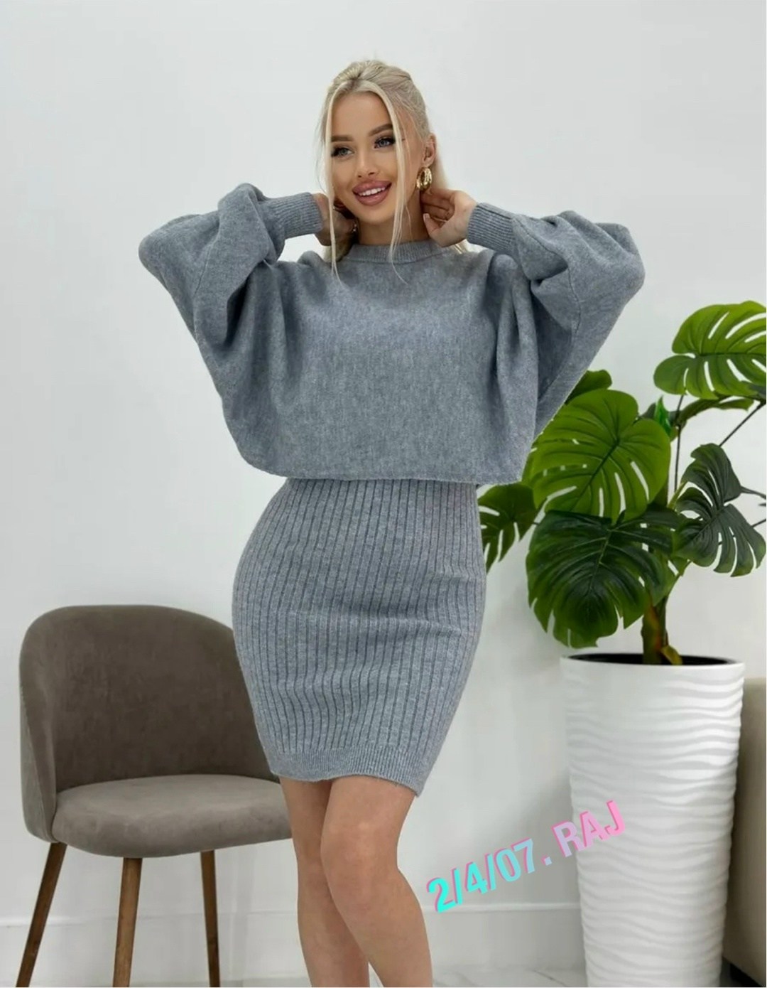 костюм платье и свитер теплый утк-style цвет серый,платье со свитером,костюм вязанный двойка/платье,кофта mila_hy shop,костюм вязанный двойка/платье кофта нина ф. цвет серый,костюм вязанный двойка/пла