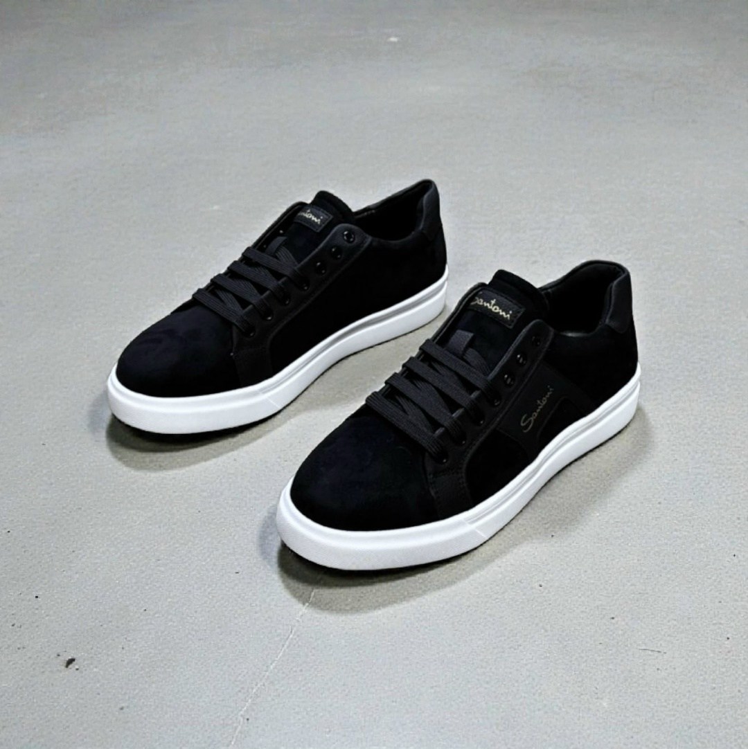 кеды мужские santoni,мужские кеды,,кроссовки для мужчин замш,кеды мужские кожаные santoni черные premium