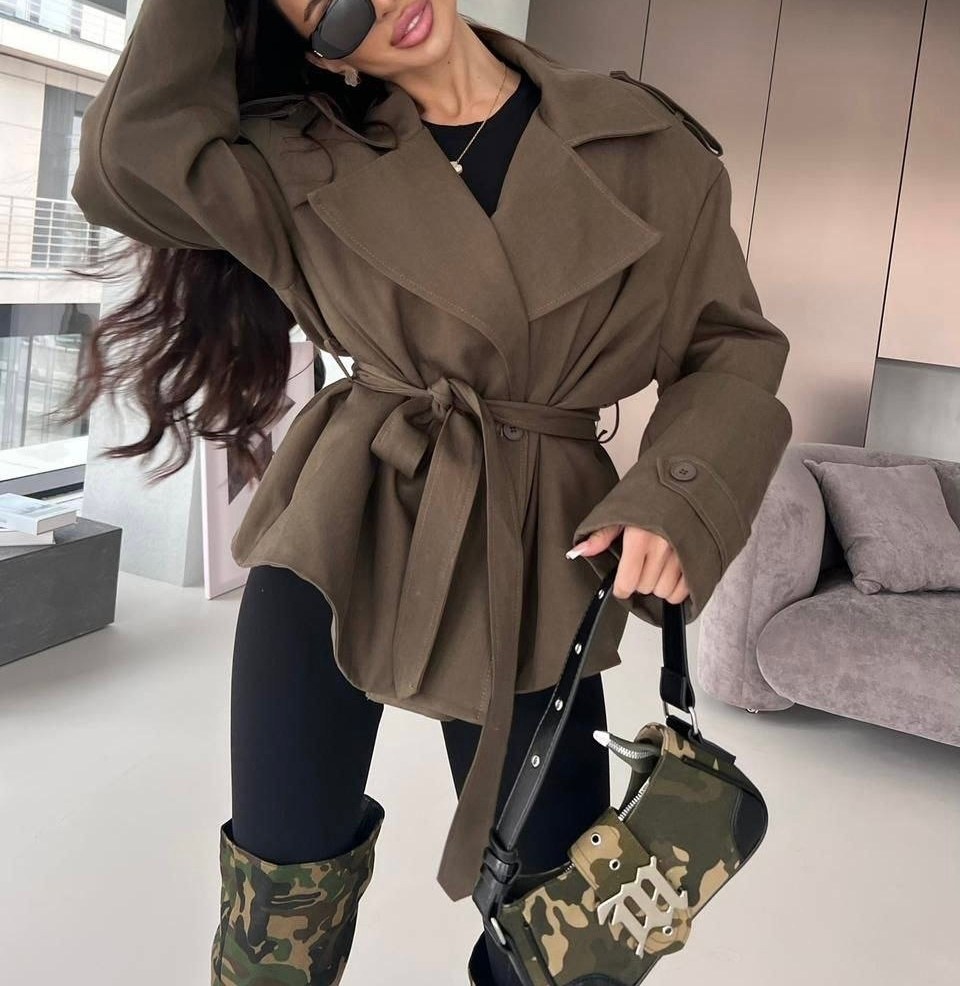 куртка модная,пальто с поясом,женская демисезонная куртка,куртка с поясом,пуховик повседневный