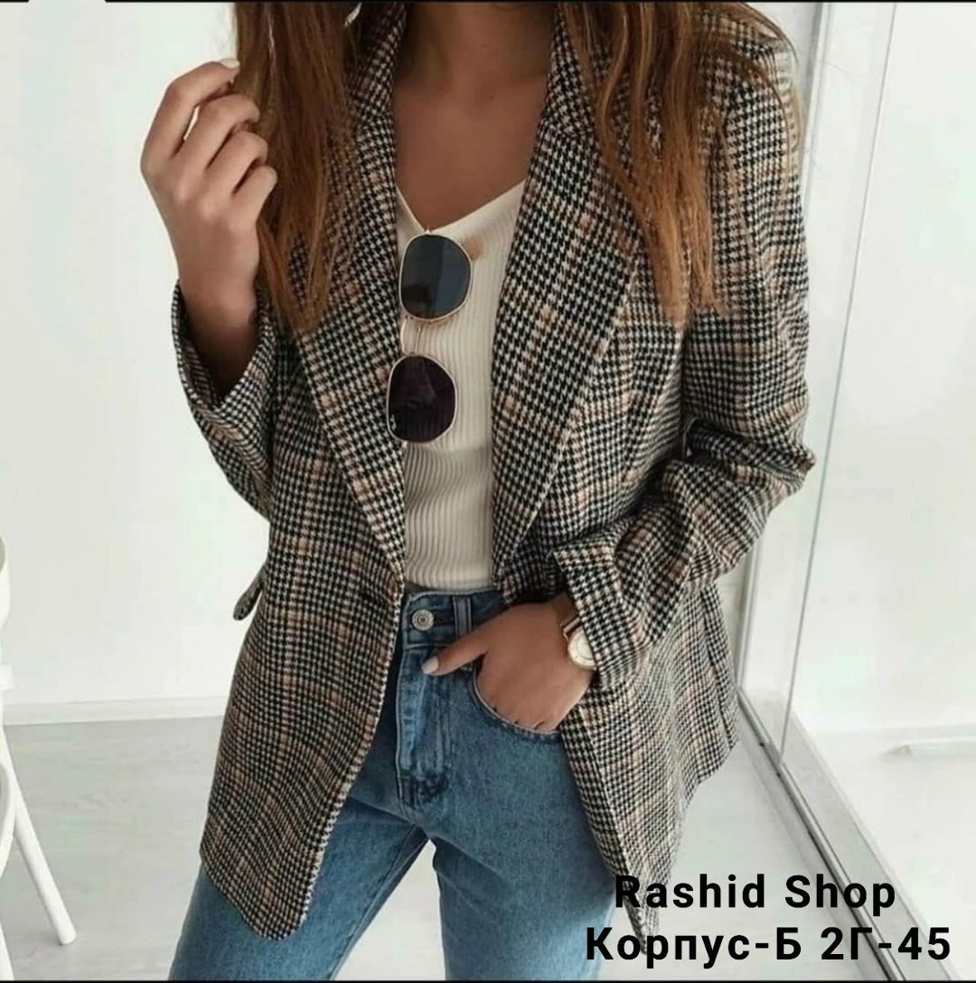 пиджак в клетку женский,клетчатый пиджак женский,пиджак клетчатый женский арт. 11507698,стильный пиджак в клетку,пиджак в клетку