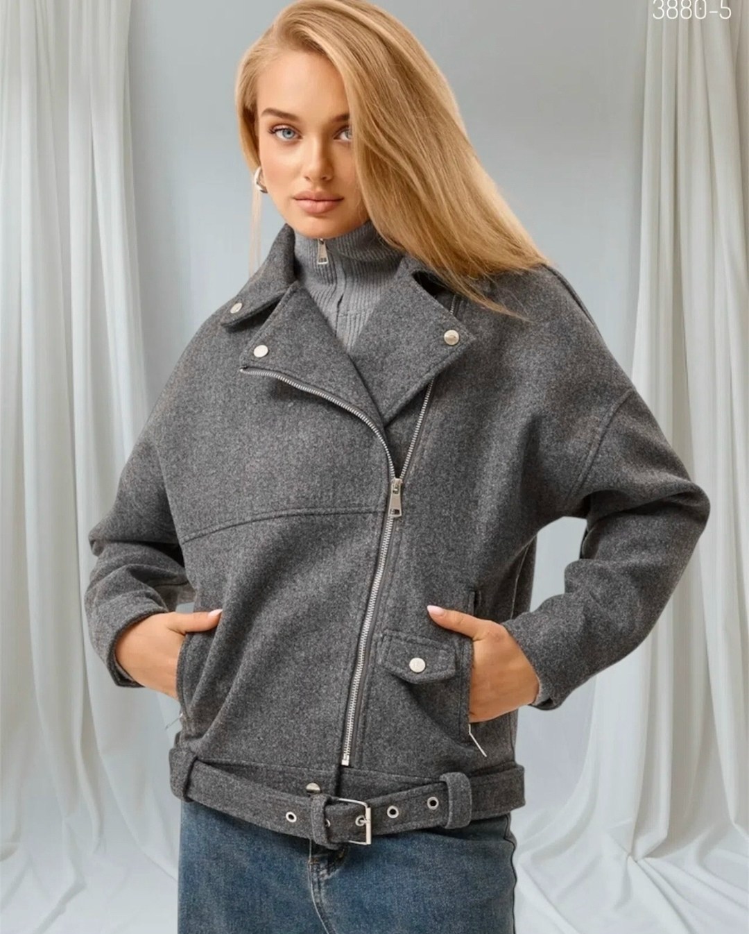 куртка из пальтовой ткани серая,куртка из пальтовой ткани,куртка косуха,куртка из пальтовой ткани fly,куртка из пальтовой ткани серая fly-style