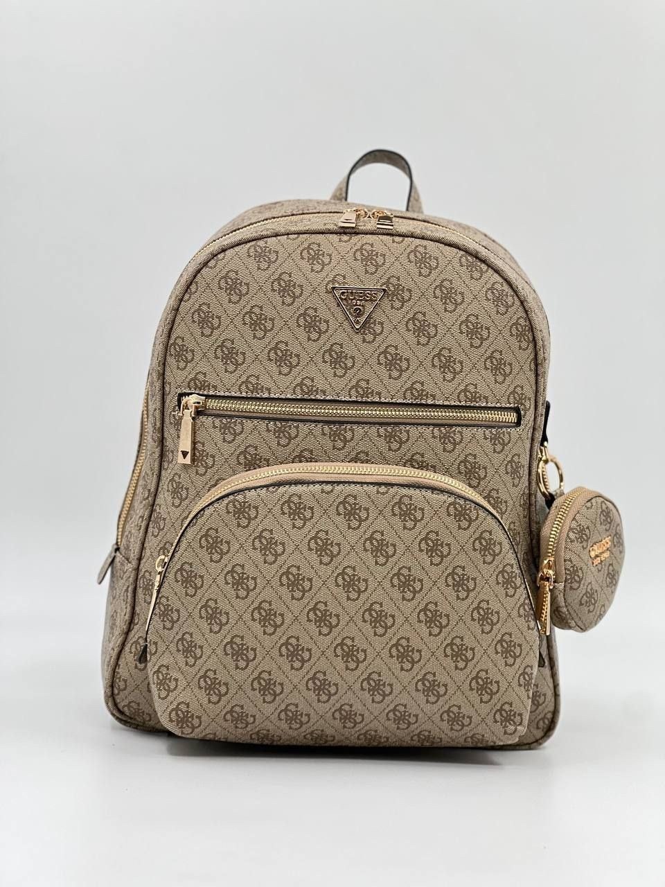 женский рюкзак guess,рюкзак guess коричневый,guess рюкзак,рюкзак guess eco elements backpack hwesg876733 темно-коричневый,рюкзак guess рюкзак guess