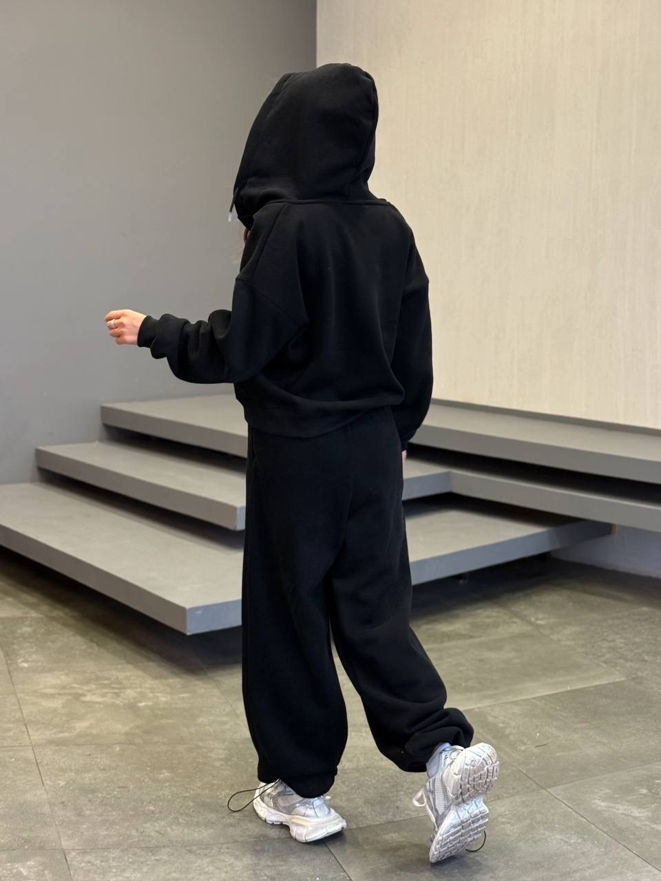 костюм оверсайз c начесом ari store,костюм оверсайз c начесом ari store цвет серый меланж,спортивный женский костюм,теплый костюм,костюм спортивный