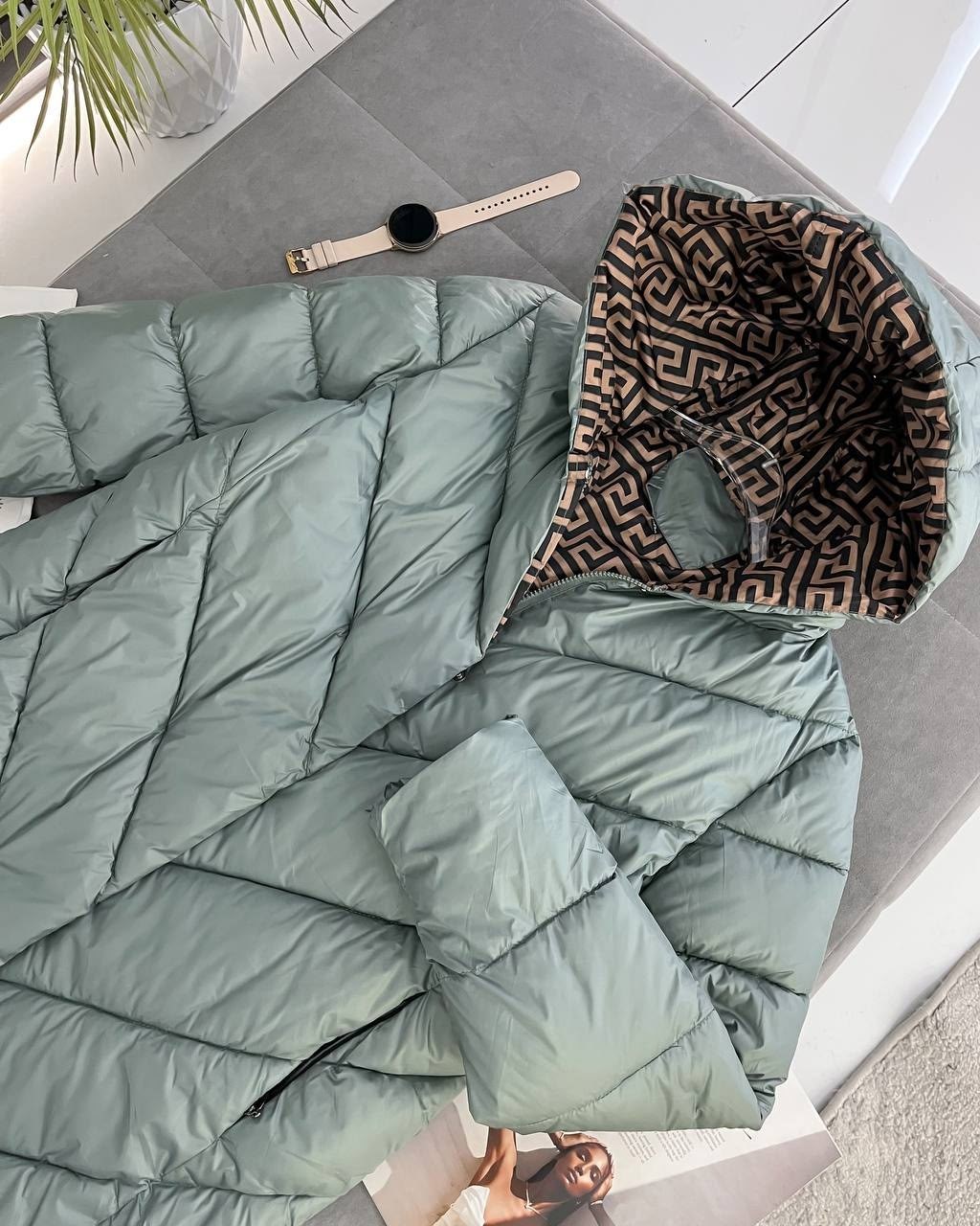 пуховик повседневный,длинные пуховики,пуховик стеганый,женские пуховики,пуховик с капюшоном удлиненного кроя auranna