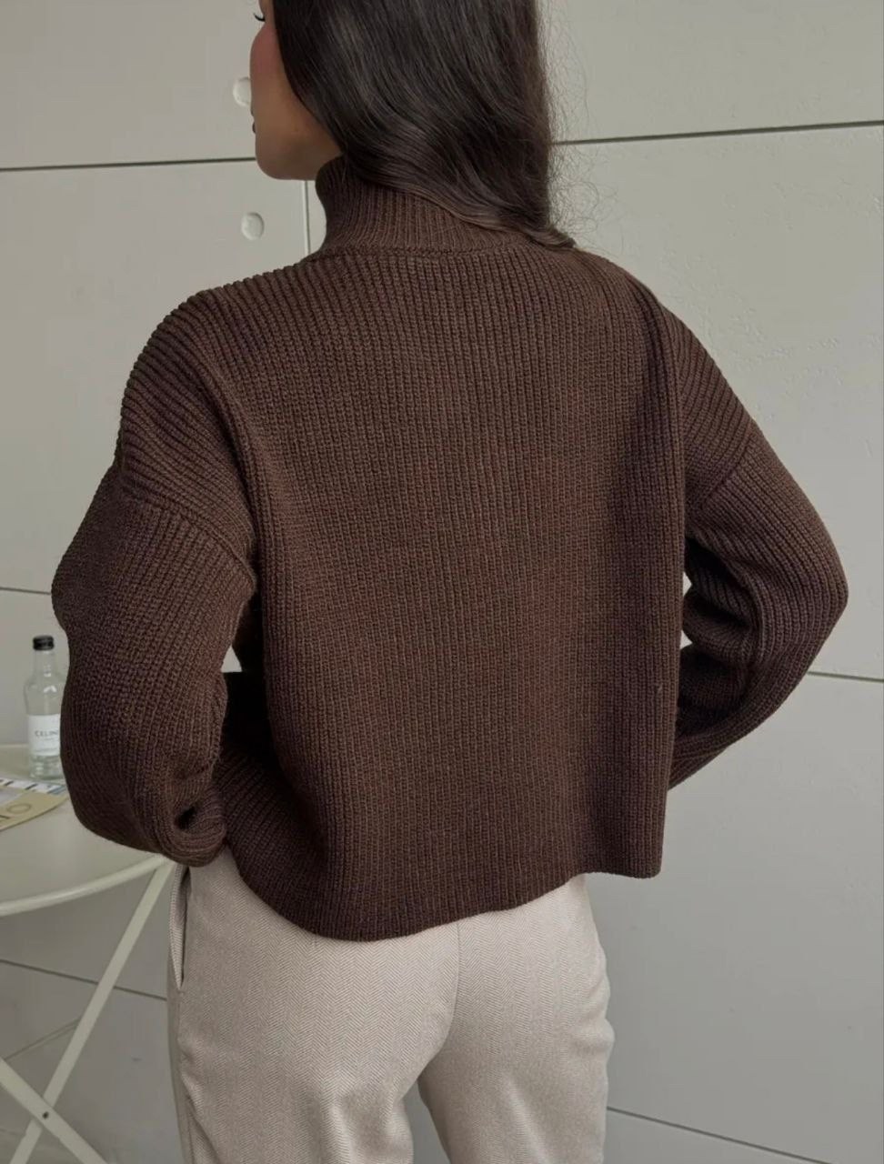 женский джемпер,джемпер шерстяной оверсайз,джемпер свитер оверсайз,джемпер оверсайз удлиненный вязаный,свитер оверсайз с воротником