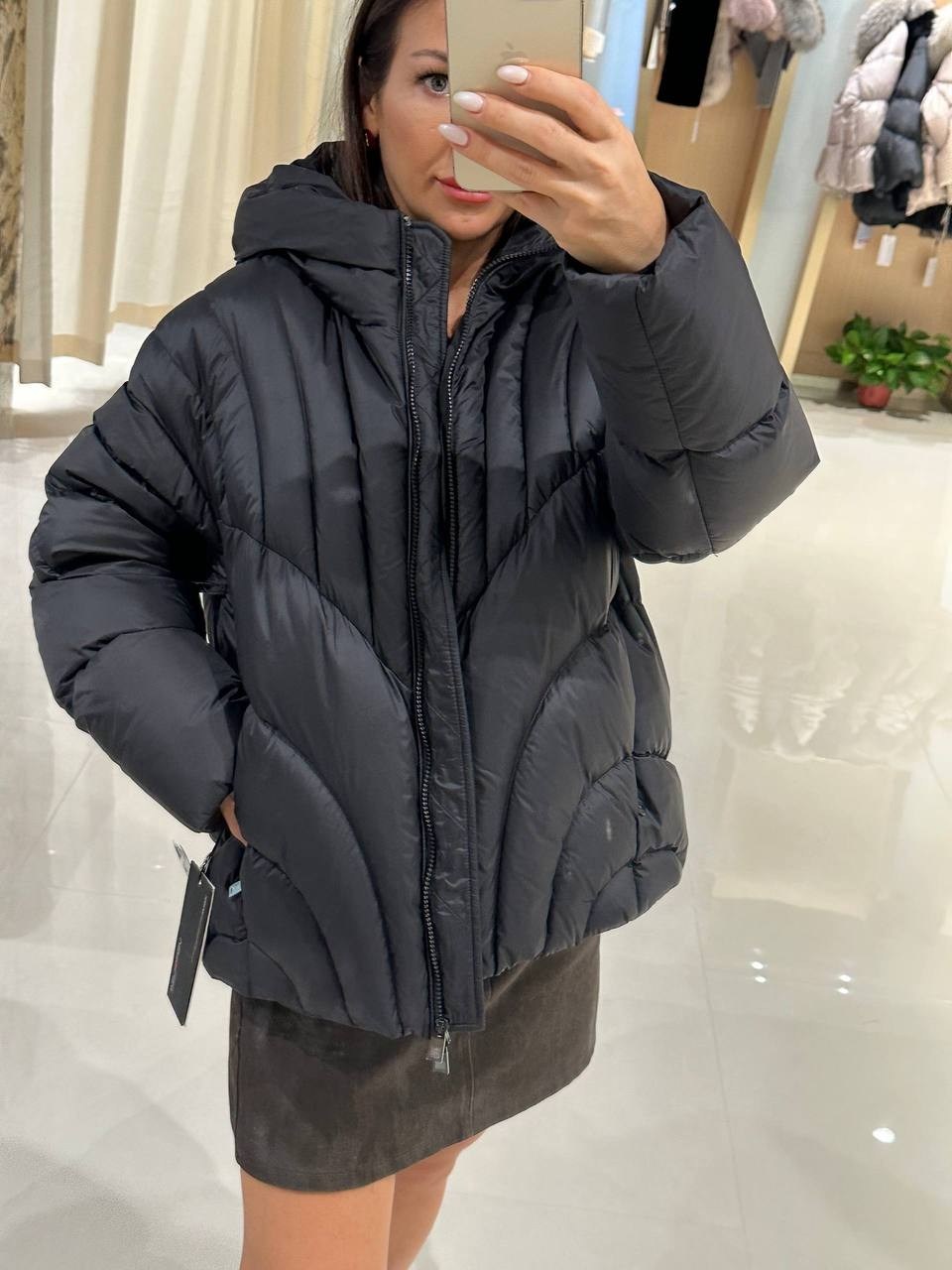 куртка женская,куртка оверсайз,женский пуховик,куртка демисезонная с капюшоном оверсайз auramoda,куртка женская теплая расклешенная
