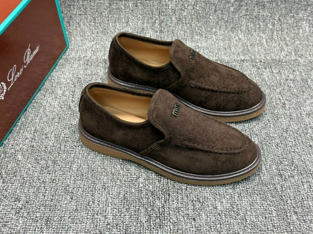 лоферы loro piana мужские,,лоферы loro piana,мужские замшевые лоферы,мужские лоферы лоро пиано charms walk a102737 chocolate