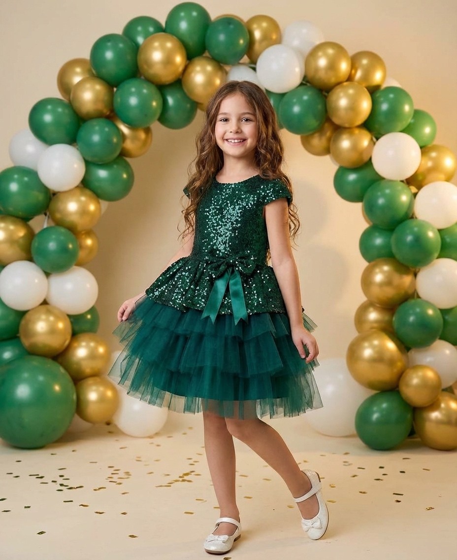 платье для девочек,изумрудное платье для девочки,платье нарядное,зеленое платье для девочки,зеленое платье для детей