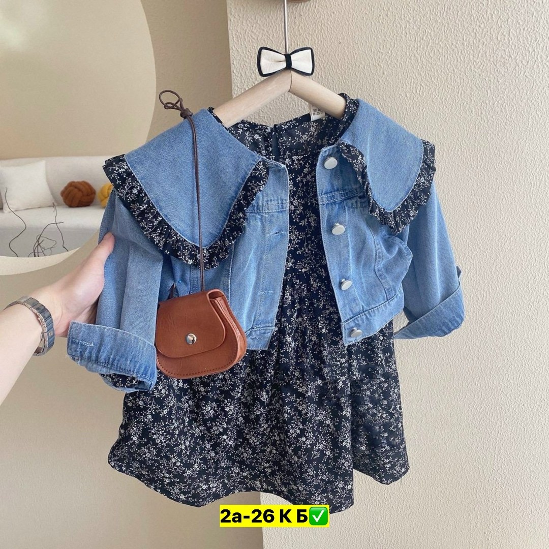 джинсовая куртка для девочек,корейская мода,джинсовая куртка,комплект одежды для девочек,детская одежда