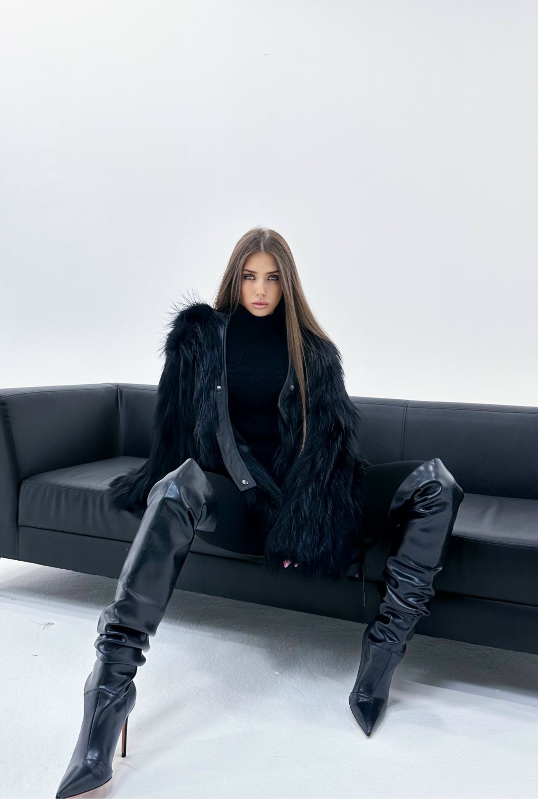 девушка,меховая куртка,фотосессии девушек,шубка,шикарная шуба из меха лисицы fendi