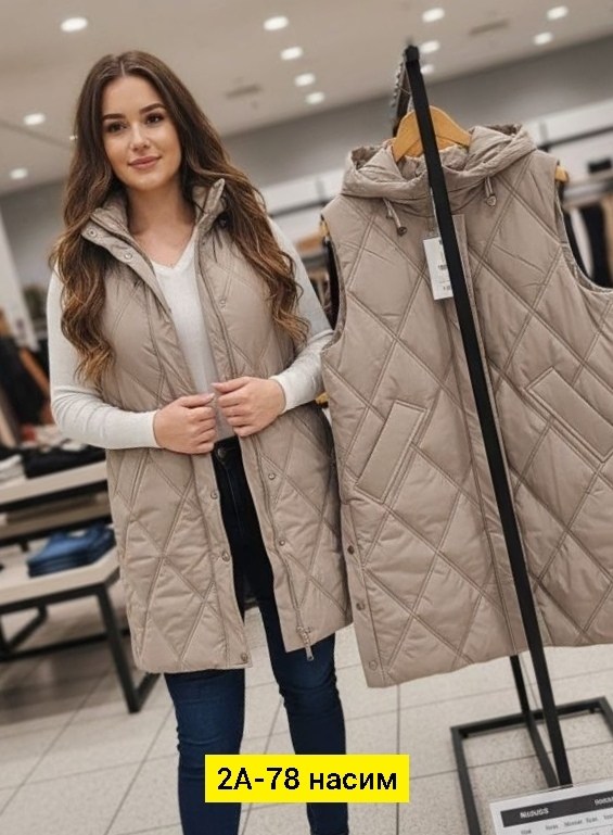 дутый удлиненный жилет,жилетка женская,жилет,теплый жилет,жилет утепленная