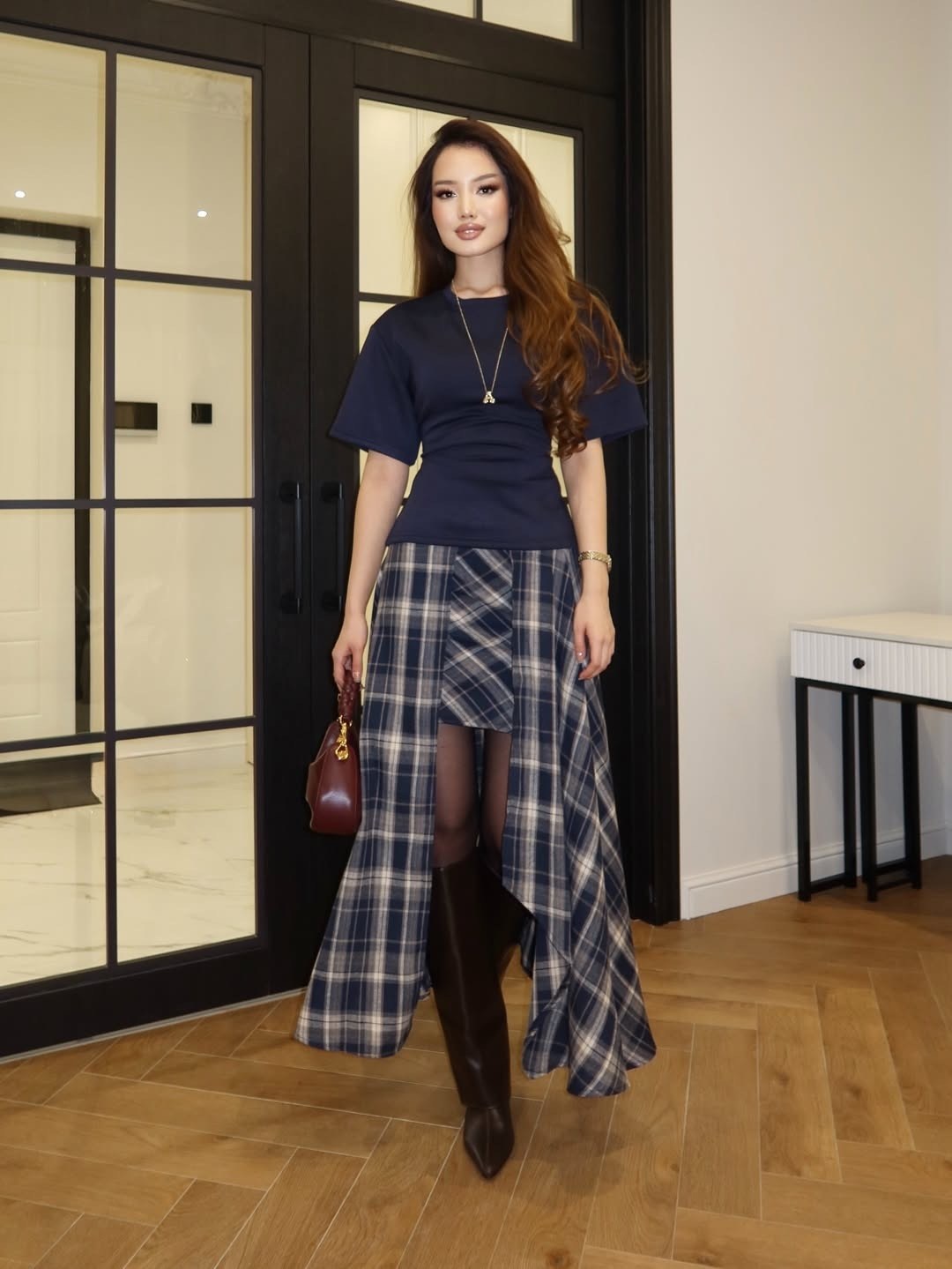 клетчатая юбка накидка килт emberens,юбка в клетку,клетчатая юбка,модные юбки в клетку,длинная юбка в клетку