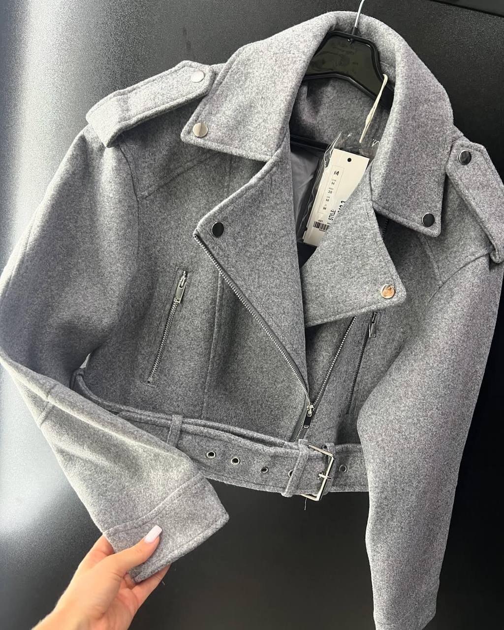 косуха женская шерстяная оверсайз kyfon,куртка косуха из пальтовой ткани женская,куртка косуха,модная женская куртка,косуха