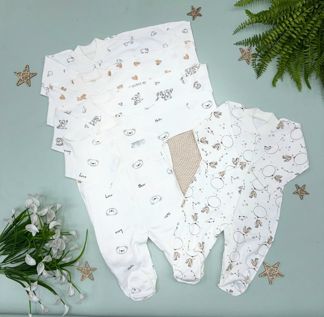 комбинезон для новорожденного,распашонка кокон,комбинезон vikalex звездочки vi1-11,одежда для новорожденного,комплект для новорожденного