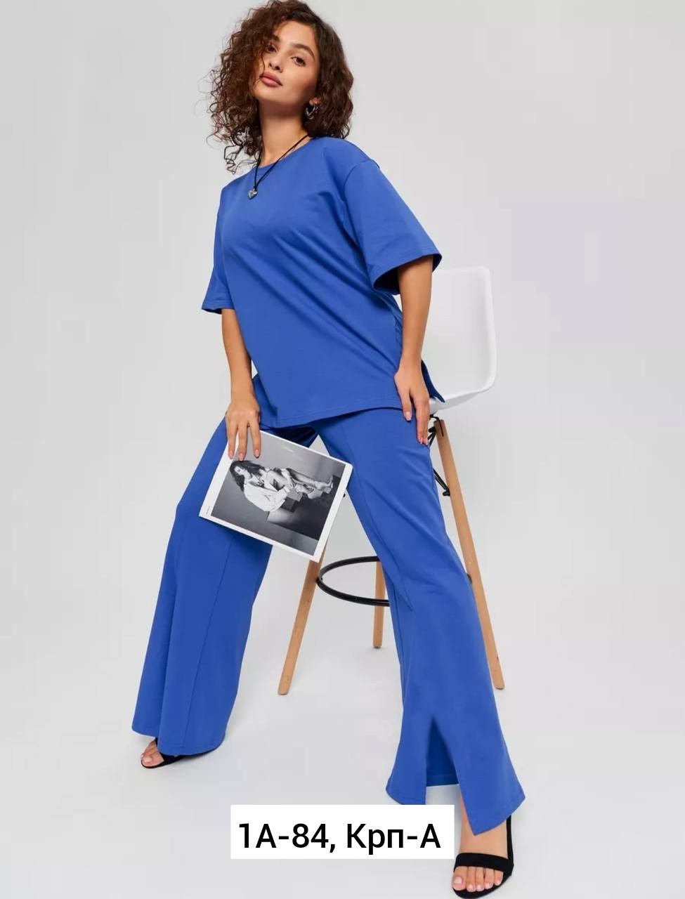 костюм с широкими брюками,костюм с брюками карго,костюм с брюками,трикотажный брючный костюм,костюм женский летний брючный