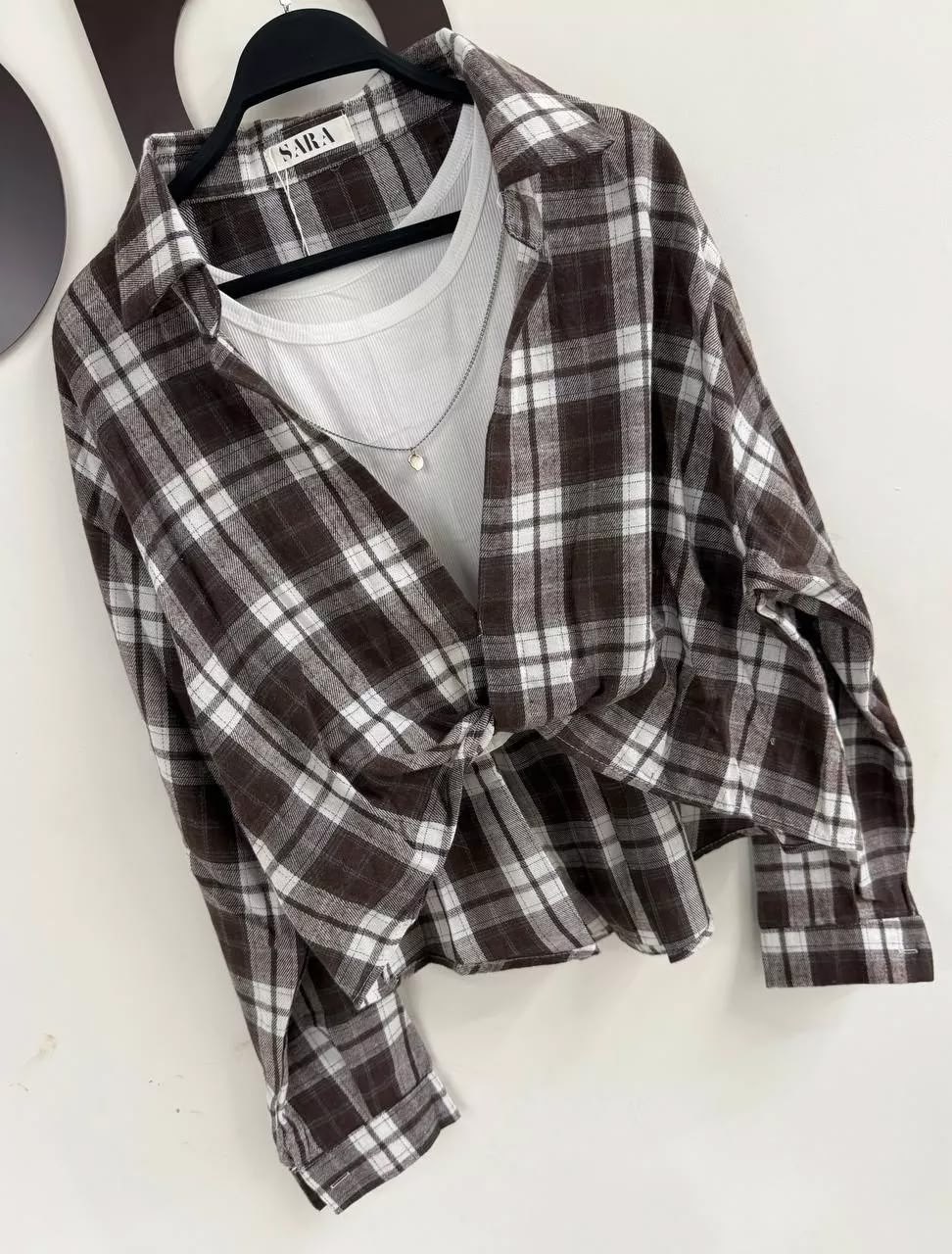 рубашка в клетку с майкой beststyle,рубашка оверсайз в клетку thirteen brand,женская рубашка в клетку,рубашка в клетку женская оверсайз,рубашка в клетку