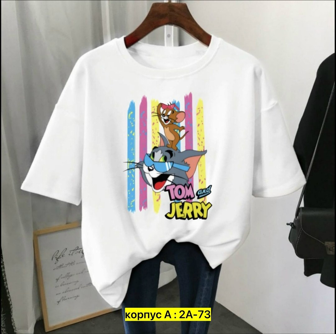 футболки женская,футболка женская том и джерри,футболка том и джерри,футболка,топы и футболки