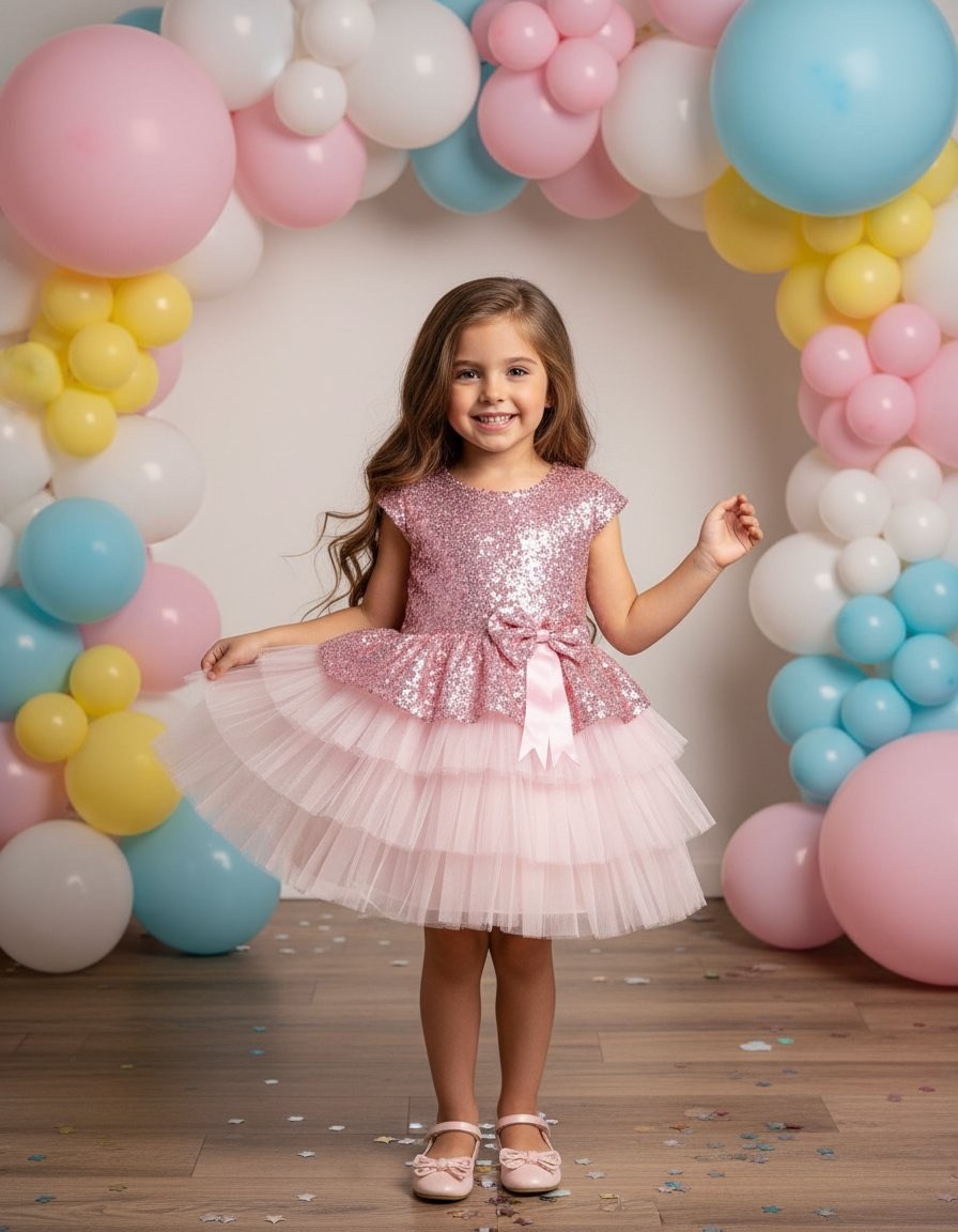 платье для девочки,платье для принцессы,платье детское,платье розовое,платье для девочки пышное