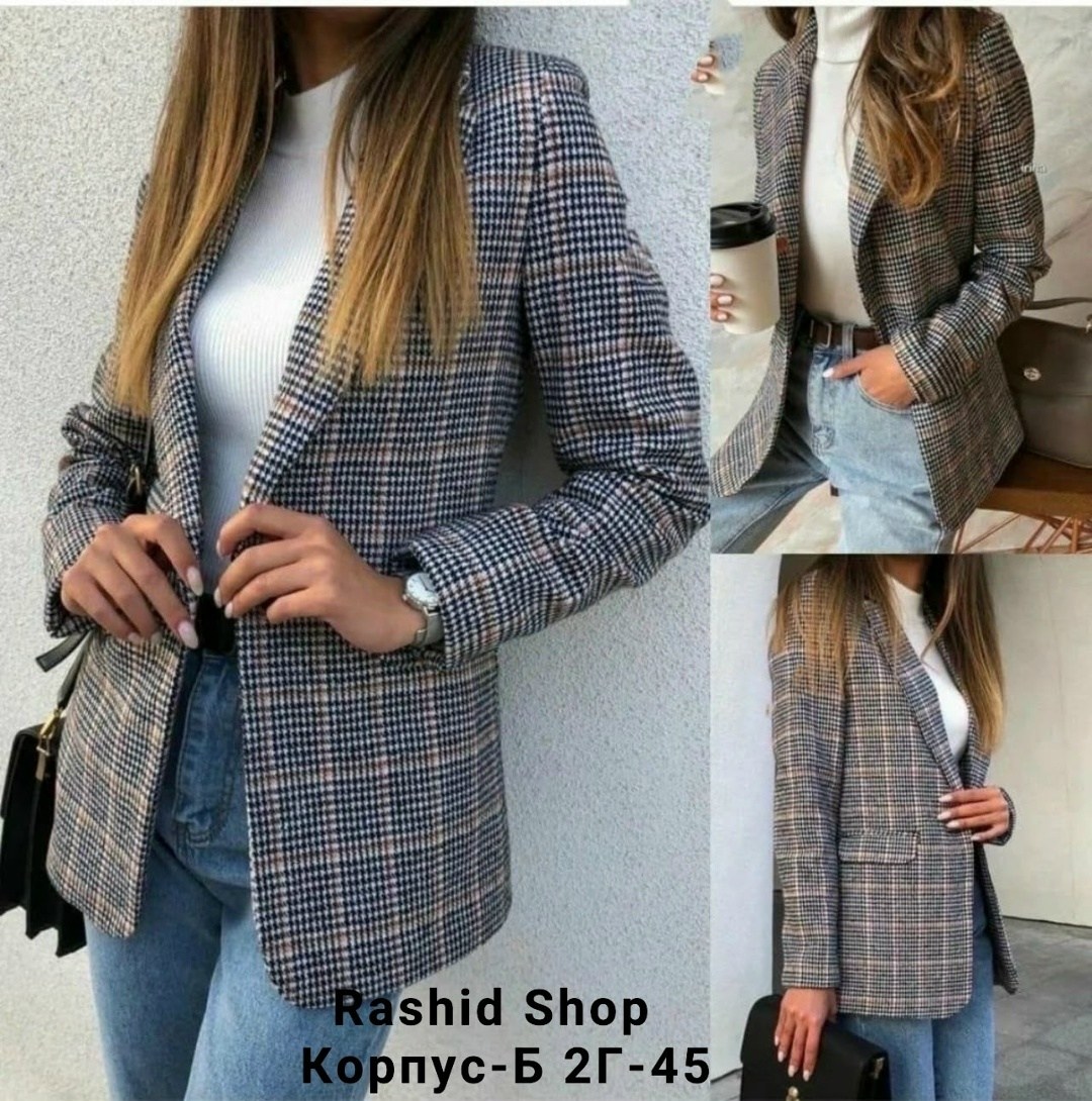 пиджак в клетку женский,клетчатый пиджак женский,пиджак клетчатый женский арт. 11507698,стильный пиджак в клетку,пиджак в клетку