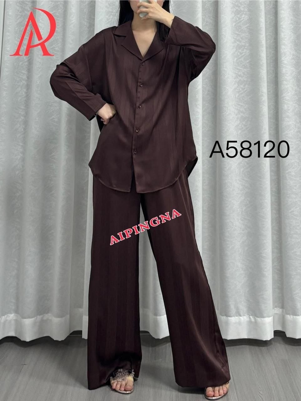 пижама lavolle,шелковый костюм,атласный костюм,amaton пижама со штанами и рубашкой шёлковая,женские пижамы