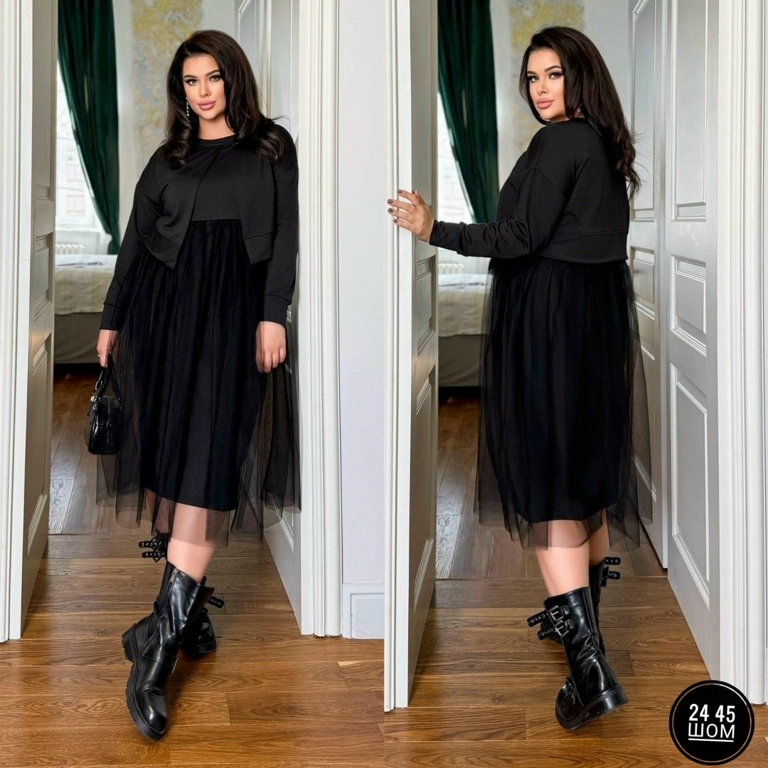 платье женское с накидкой,платье - двойка с накидкой арт. 9719866,женское платье,платье батал 48-64,костюм с платьем