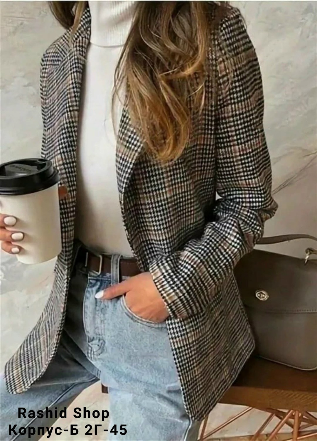 пиджак в клетку женский,клетчатый пиджак женский,пиджак клетчатый женский арт. 11507698,стильный пиджак в клетку,пиджак в клетку