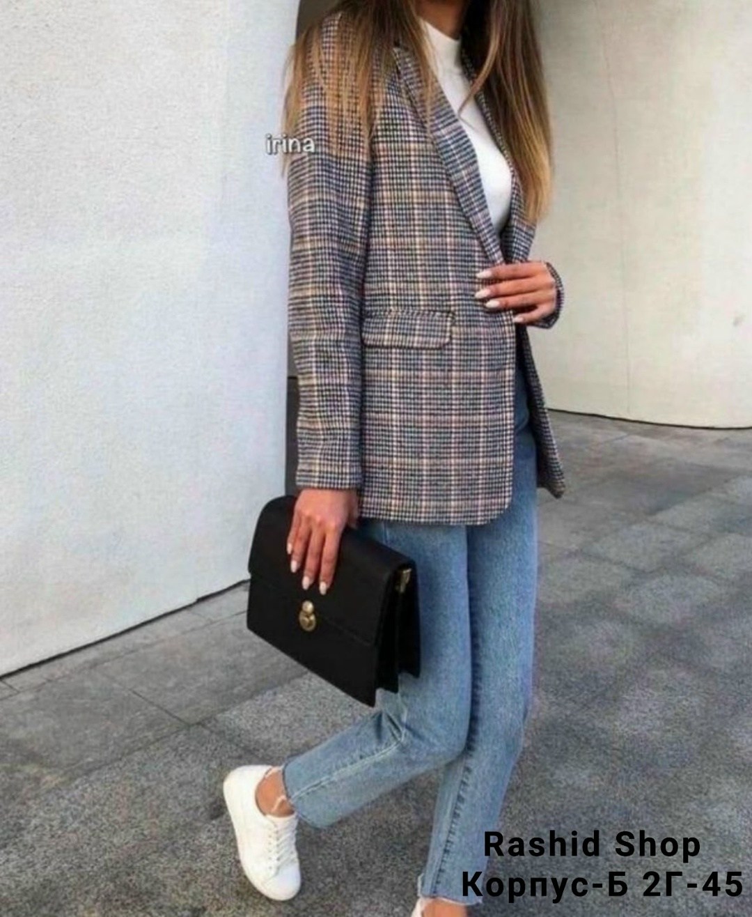 пиджак в клетку женский,клетчатый пиджак женский,пиджак клетчатый женский арт. 11507698,стильный пиджак в клетку,пиджак в клетку