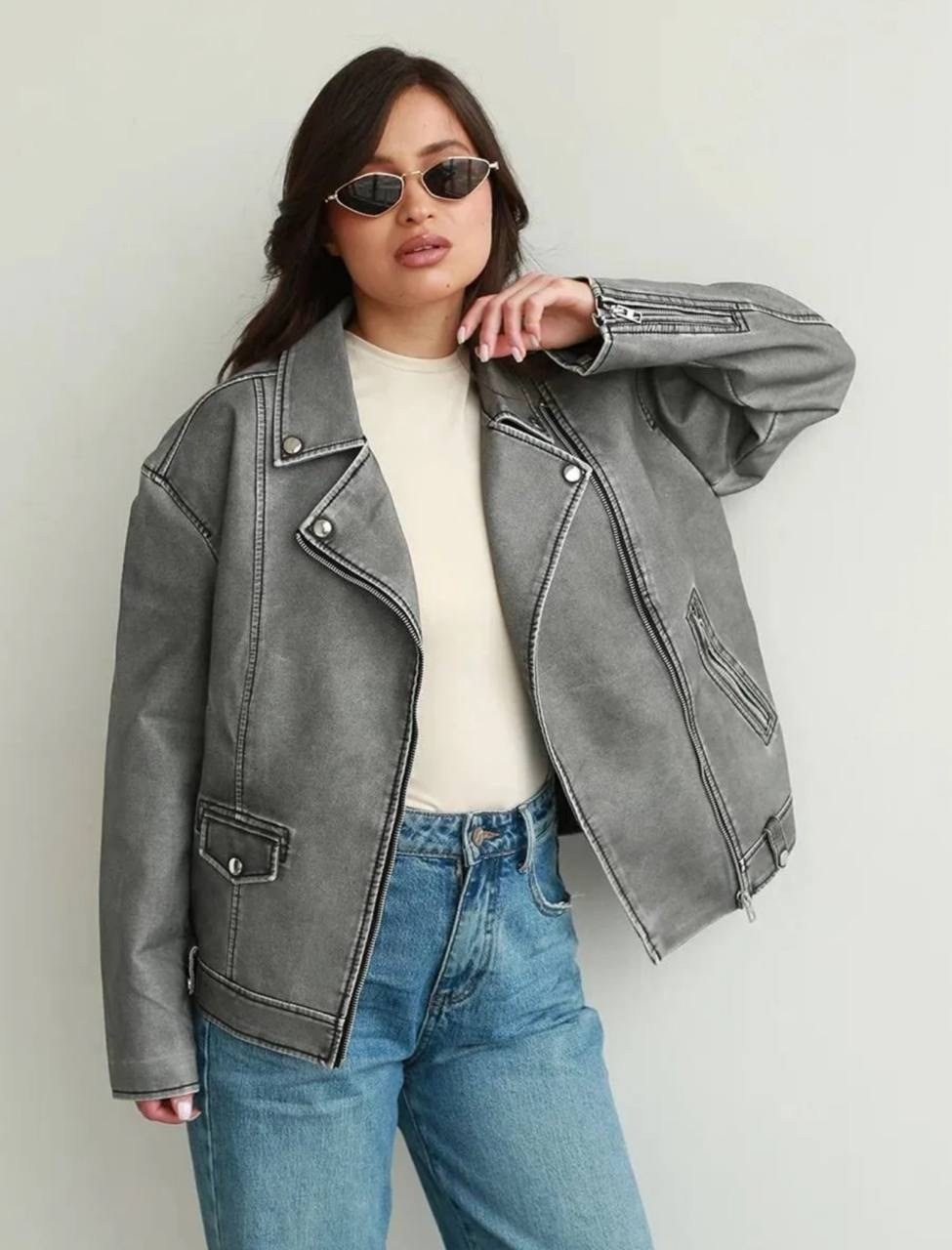 косуха женская куртка кожаная oversize,косуха винтажная куртка кожаная oversize серая monyken,косуха кожаная серая винтажная куртка оверсайз mony,косуха серая винтажная куртка кожаная оверсайз aftfbas