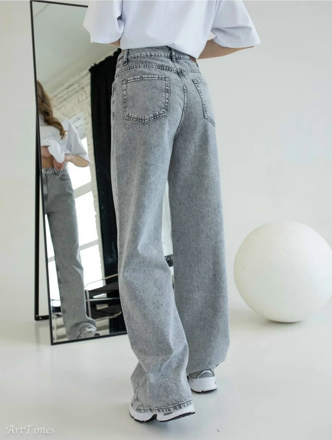 серые джинсы клеш,джинсы трубы широкие,женские джинсы широкие,широкие джинсы,джинсы широкие клеш