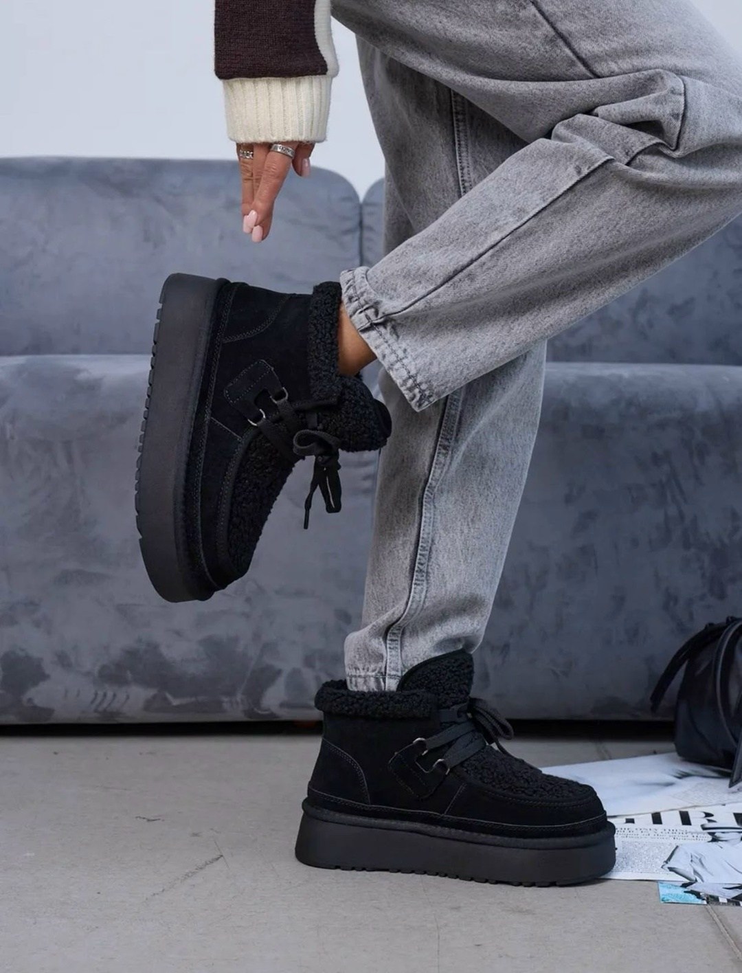 ,женские зимние ботинки,угги зимние на платформе,ботинки женские,угги женские