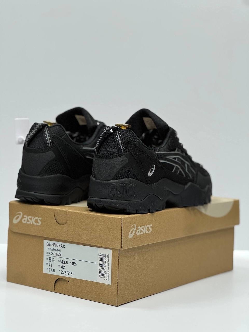 кроссовки-gel-pickax asics,мужские кроссовки asics,кроссовки мужские asics 1201a265-001 черные,asics gel-pickax "black" кроссовки,кроссовки asics gel